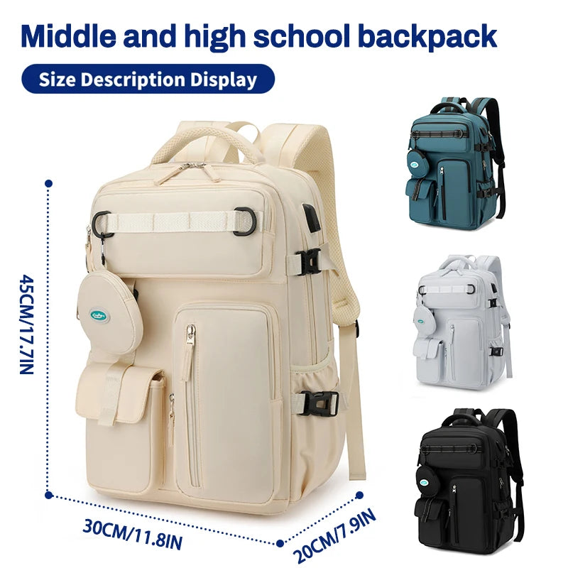 40L Waterproof USB Expandable Backpack 4 Colours