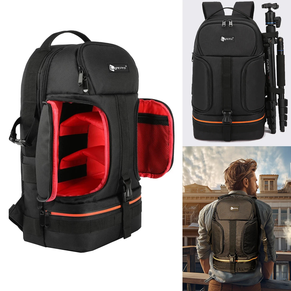 Large Capacity Camera Backpack 3 Colours