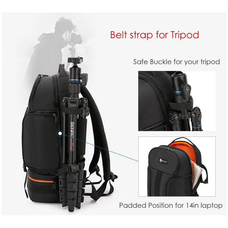 Large Capacity Camera Backpack 3 Colours